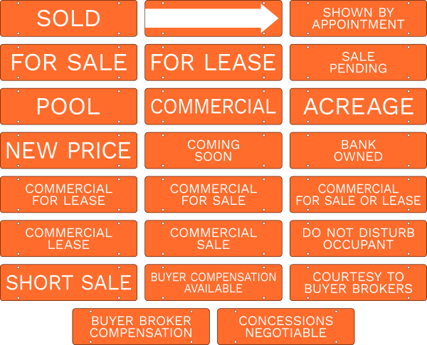 Reflective Message Sign Rider, 6h x 22w, 3mm Aluminum Composite